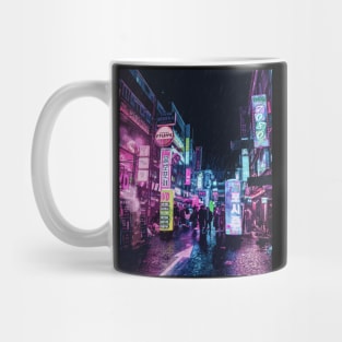 Neon City Rain Mug